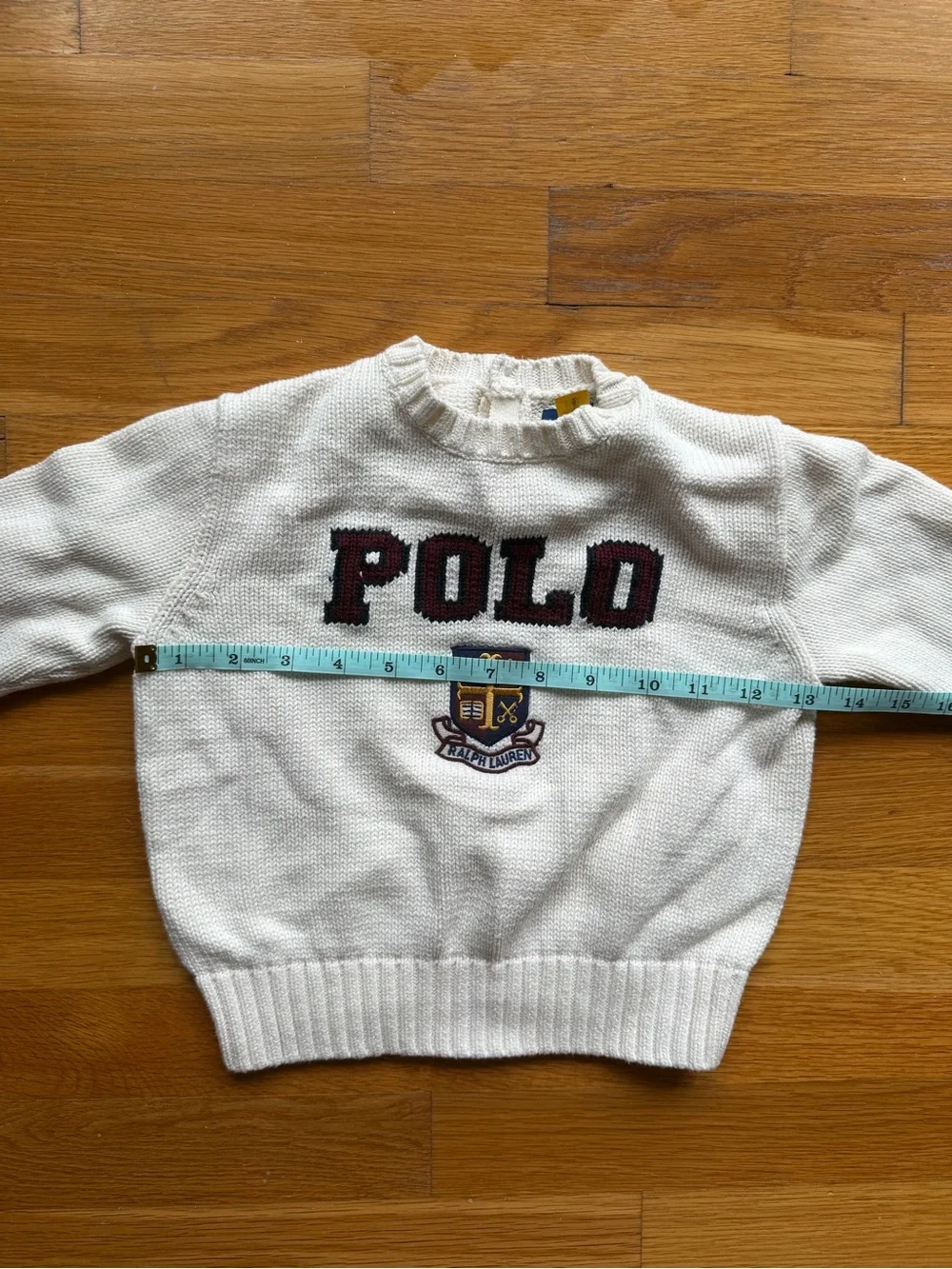 Polo Ralph Lauren Logo Crest Cotton Sweater - Size 3/3T